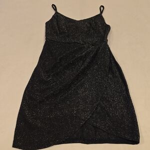 Elegant Black Glitter Dress